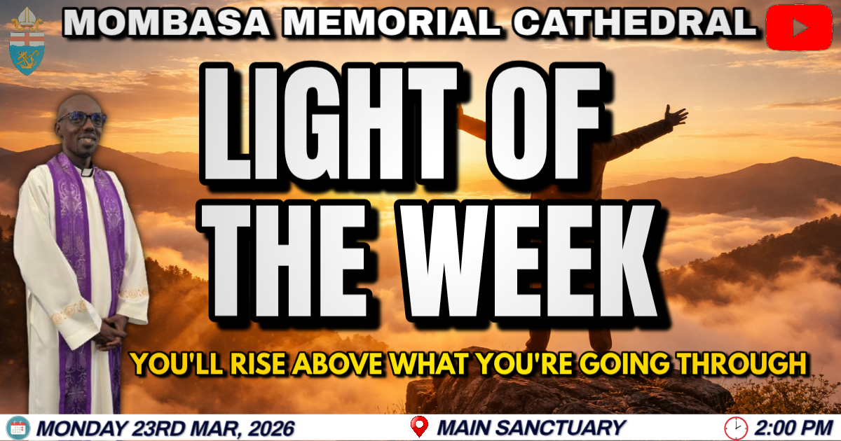 LIGHT OF THE WEEK: YOU'LL RISE ABOVE WHAT YOU'RE GOING THROUGH
